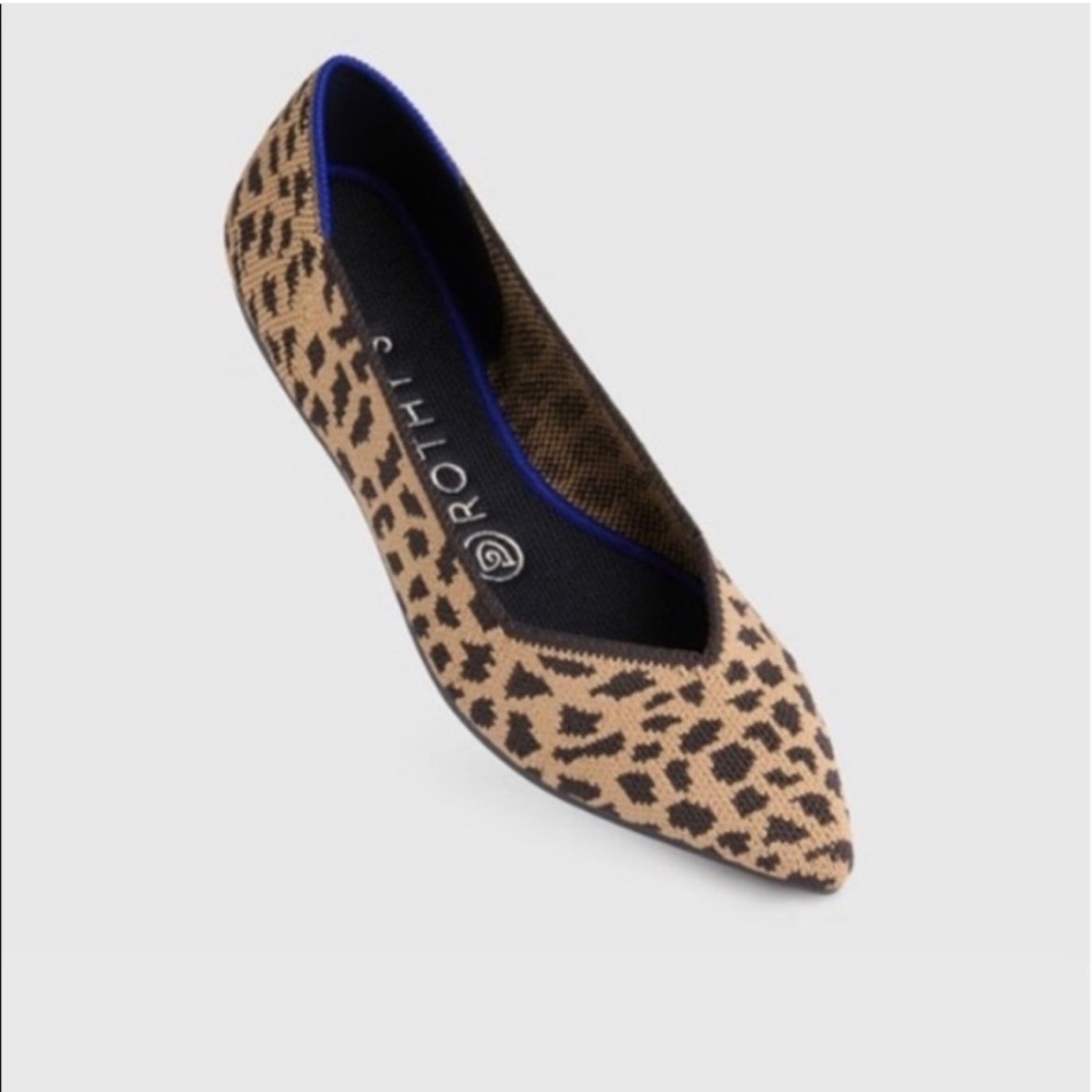 Rothy’s Leopard Pointed Toe Flats